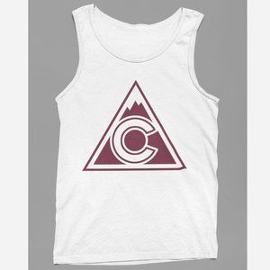 NEW Colorado Avalanche 3rd Jersey Logo Tank Top WHITE
